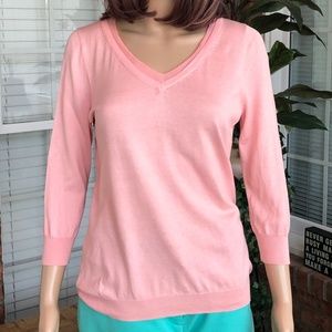 Talbots - Silk & Cotton Pink Sweater